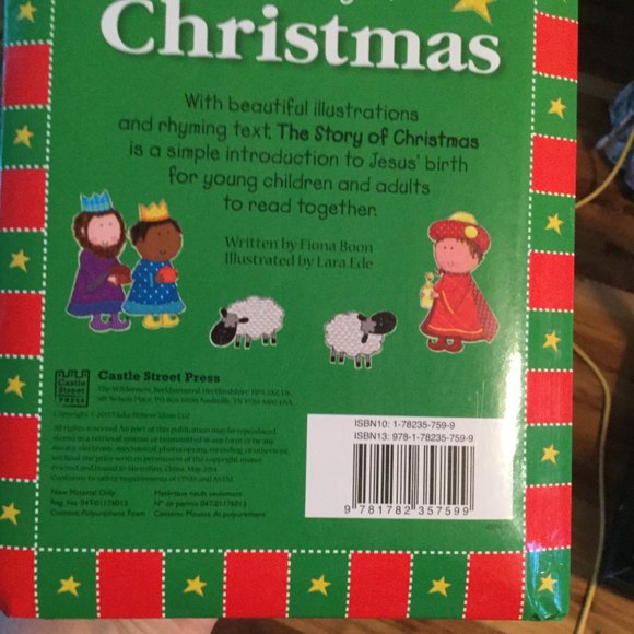 Hard board Christmas Story Book - Picture 2 of 4